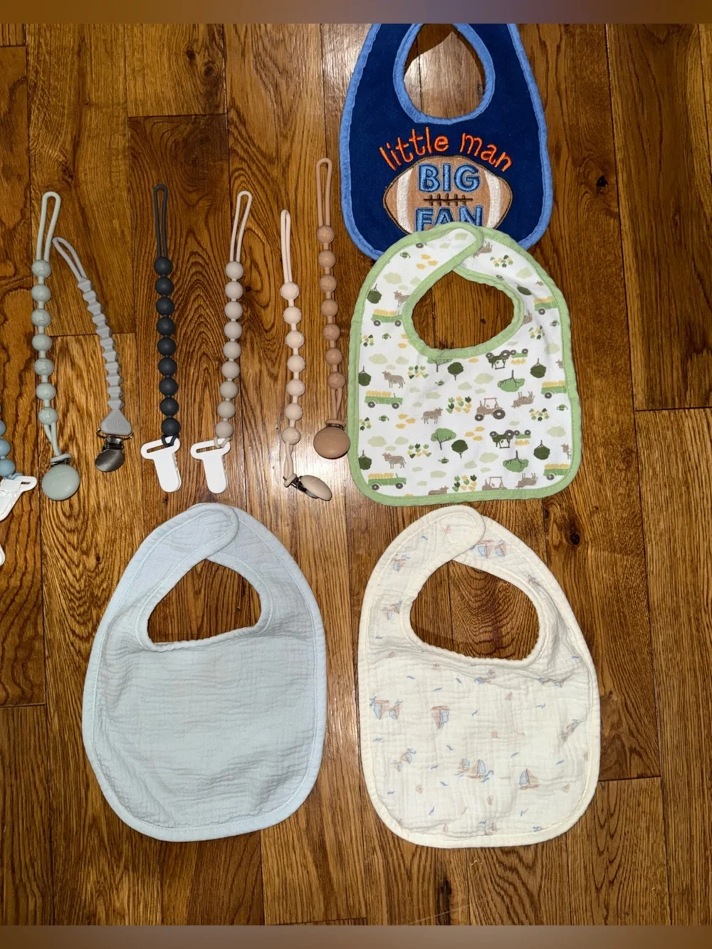 Baby Bibs and paci clips